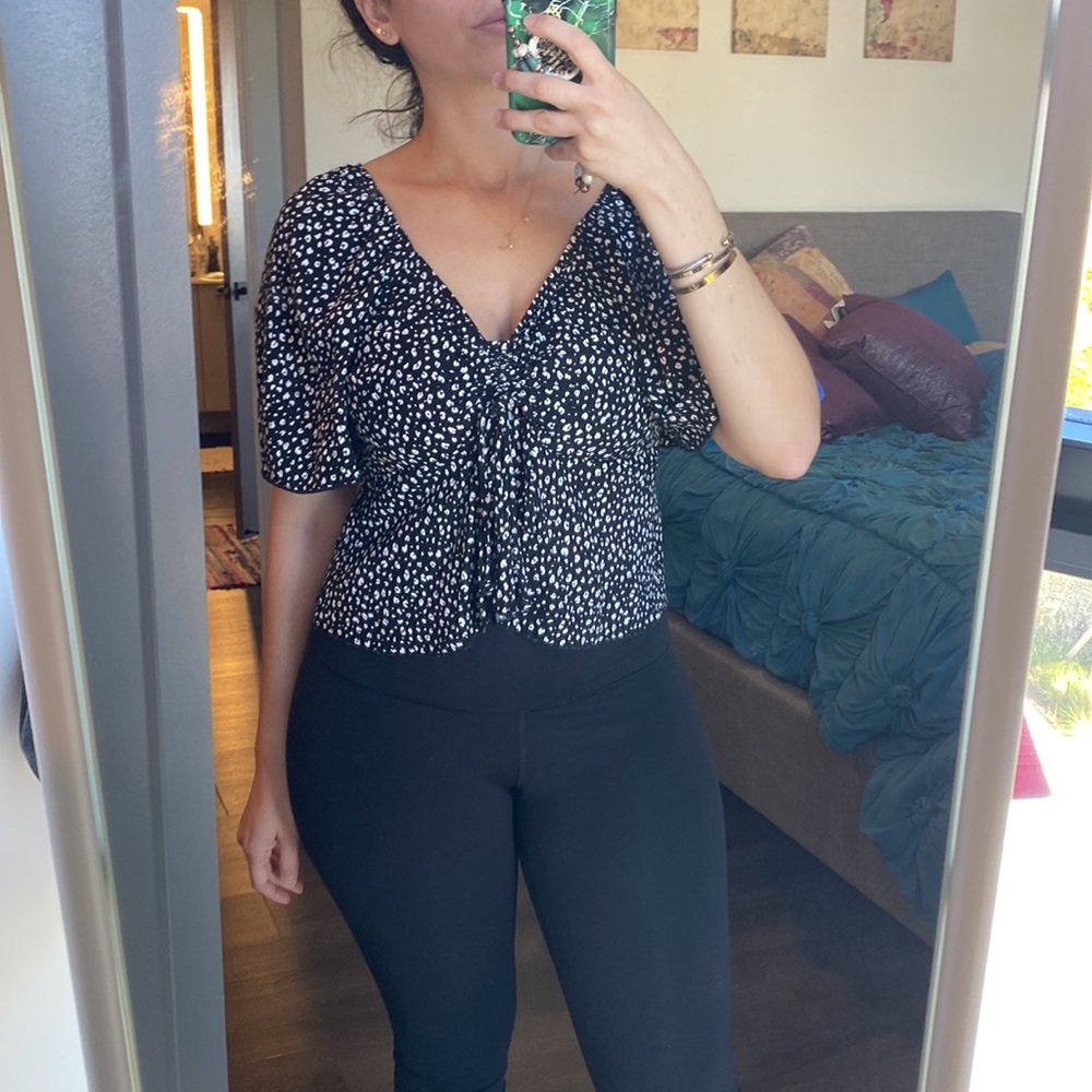 Black and white print blouse‎ - Picture 5 of 10